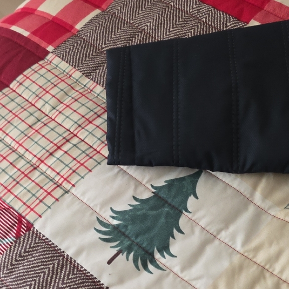 Johnston & Murphy Dark Blue Quilted Jacket with Brown Trim NWOT SZ XXL - Picture 9 of 13